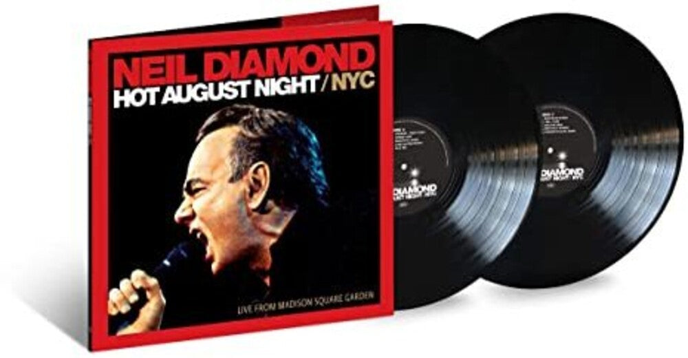 the album cover for Neil Diamond - Hot August Night / NYC From Madison Square Gardens [2LP]