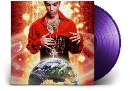 the album cover for Prince - Planet Earth: Remastered [Limited Edition Purple LP]