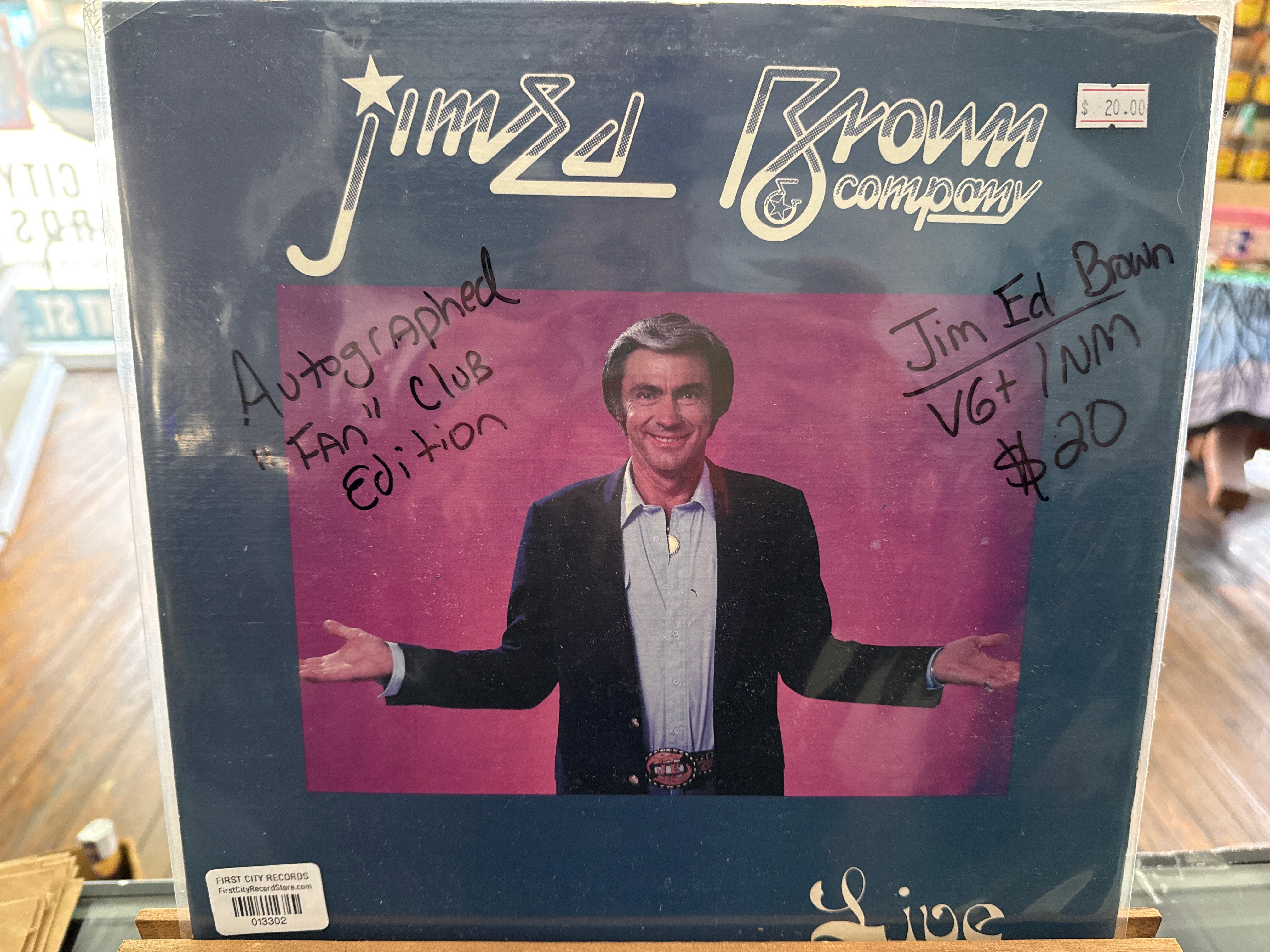 Jim Ed Brown - Live (Autographed Fan Club Edition, USED)
