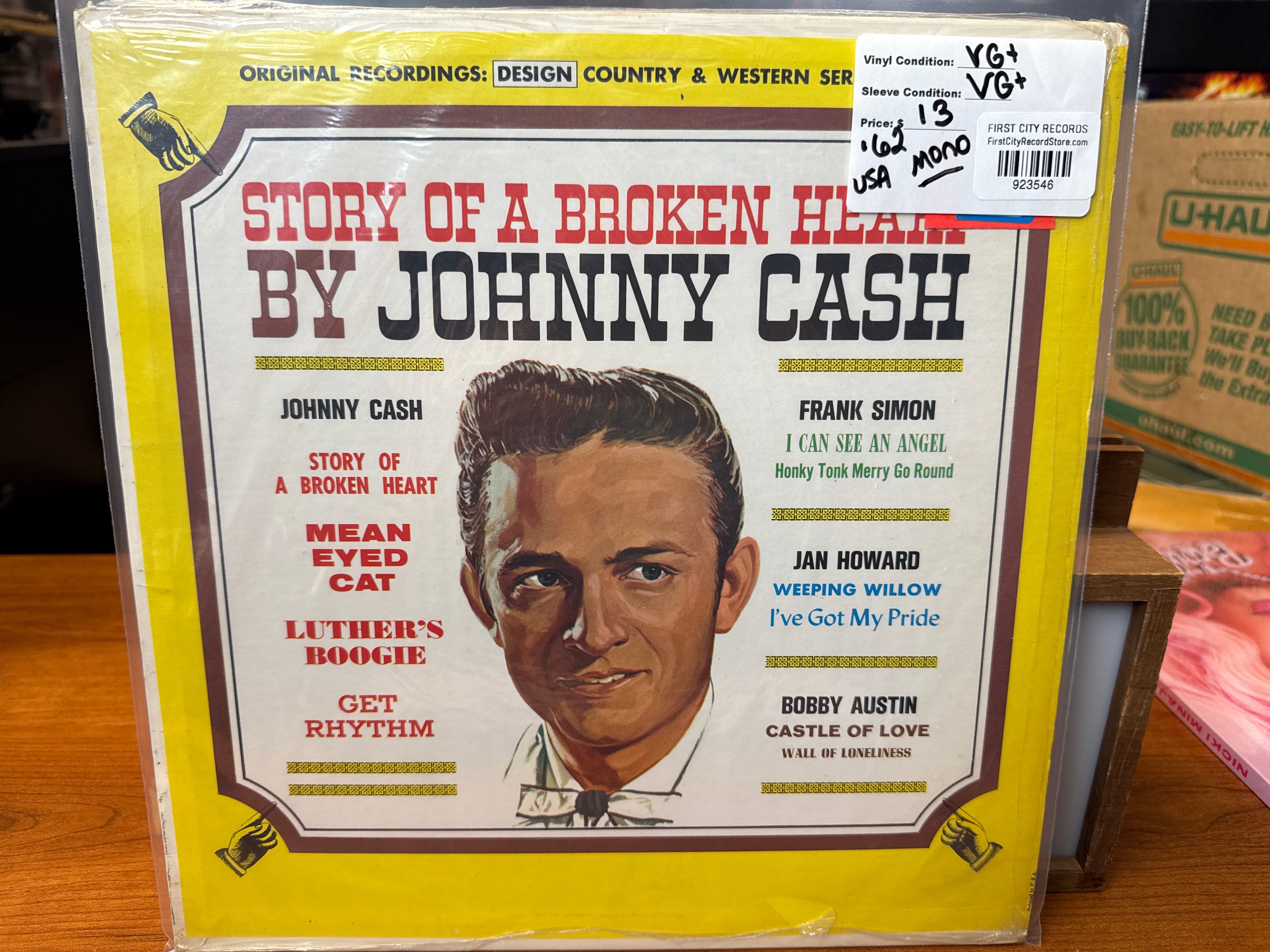Johnny Cash - Story of a Broken Heart (1962, Mono, USED)