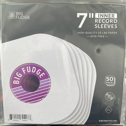Big Fudge 7” Record Sleeves (Paper) - 50 Pack