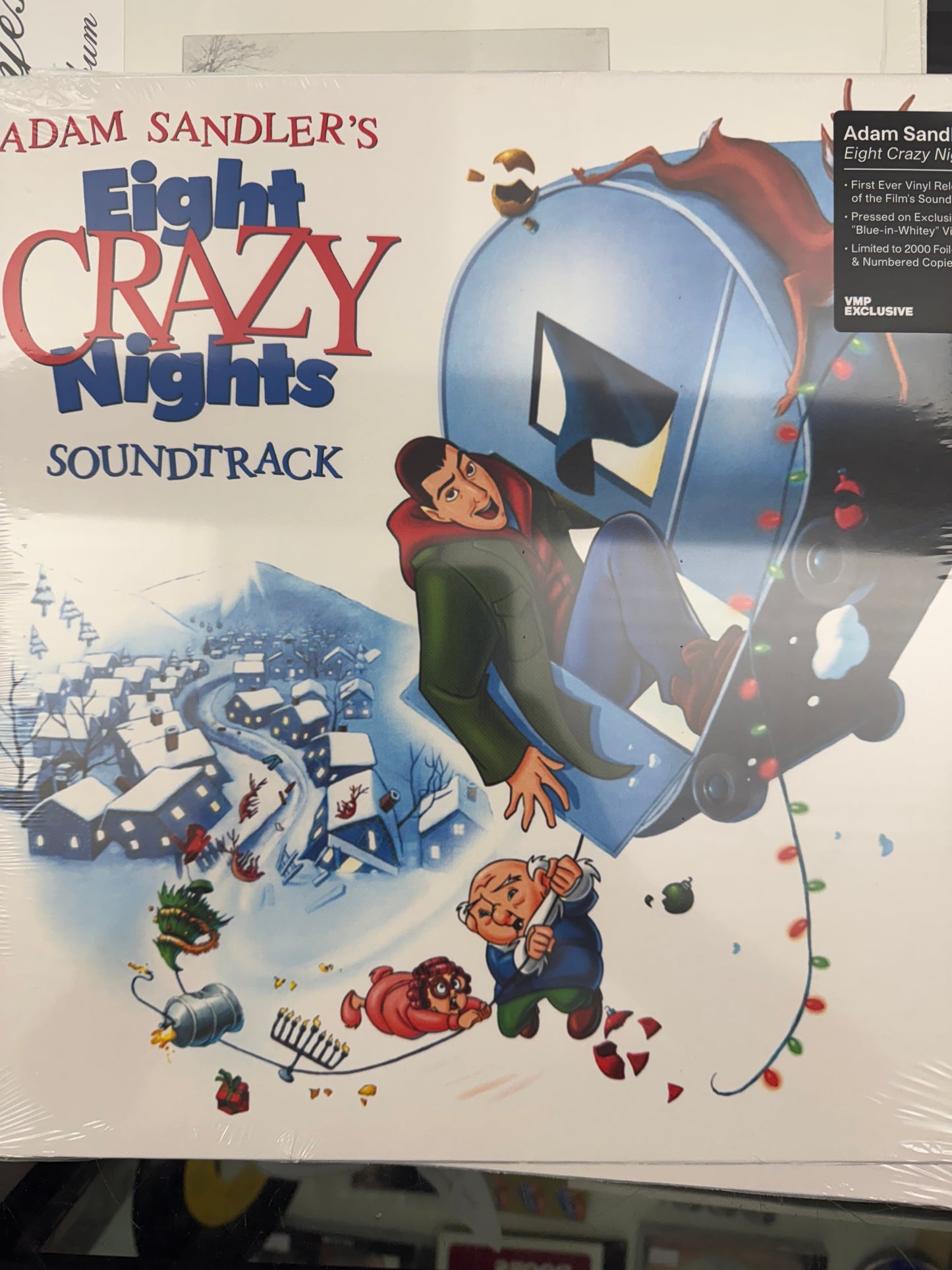 Eight Crazy Nights Soundtrack (Blue in White Vinyl, Numbered)