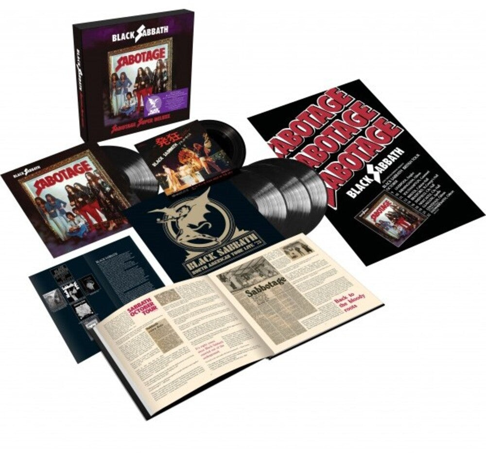 the album cover for Black Sabbath - Sabotage: Super Deluxe Edition [4LP+7in]