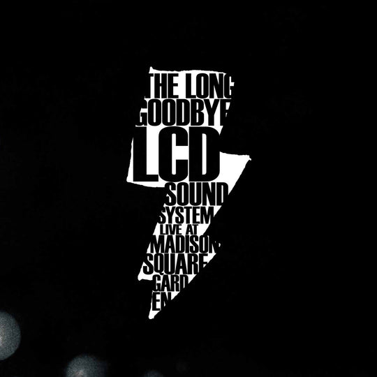 the album cover for LCD Soundsystem - The Long Goodbye (LCD Soundsystem Live At Madison Square Garden) [5LP]