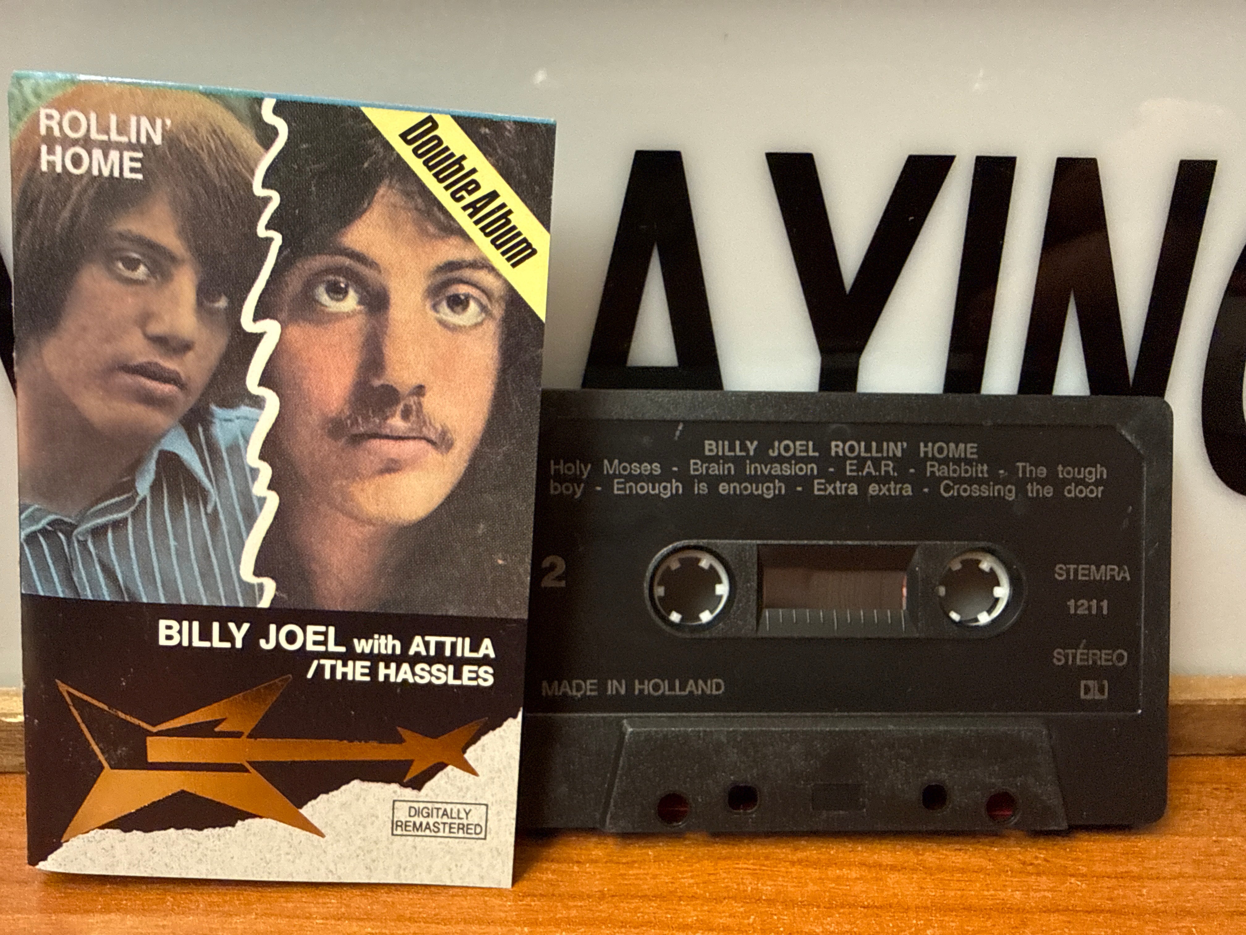 Billy Joel with Attila & The Hassles - Rollin' Home (Holland Pressing, CASSETTE)