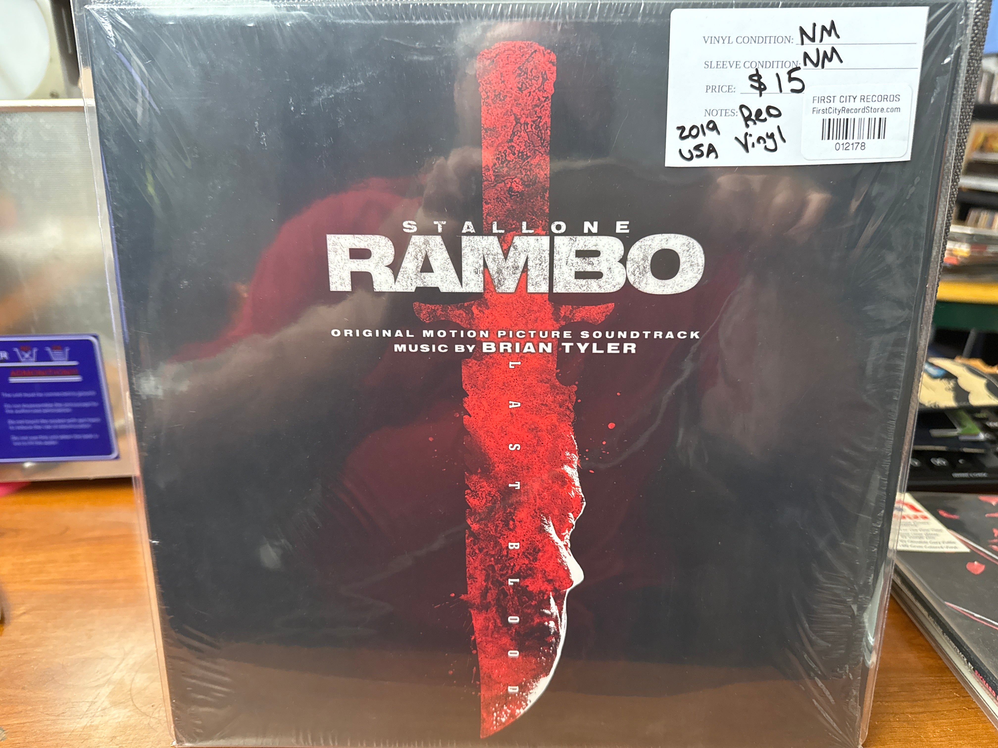 Brian Tyler - Rambo Soundtrack (2019, Red Vinyl, USED)