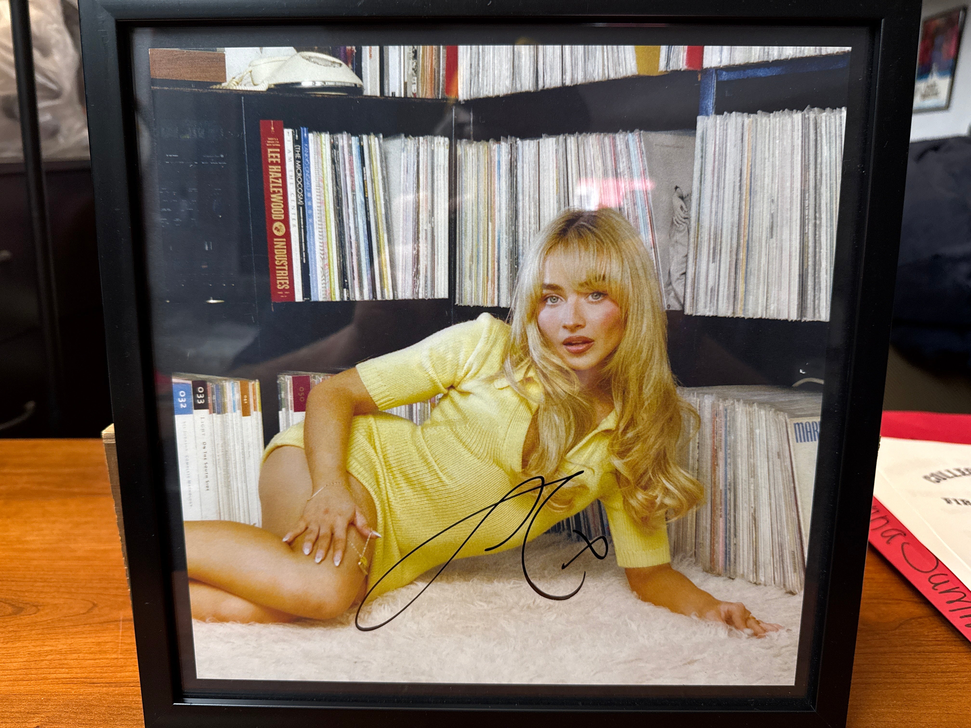Sabrina Carpenter Autographed Vinyl Insert