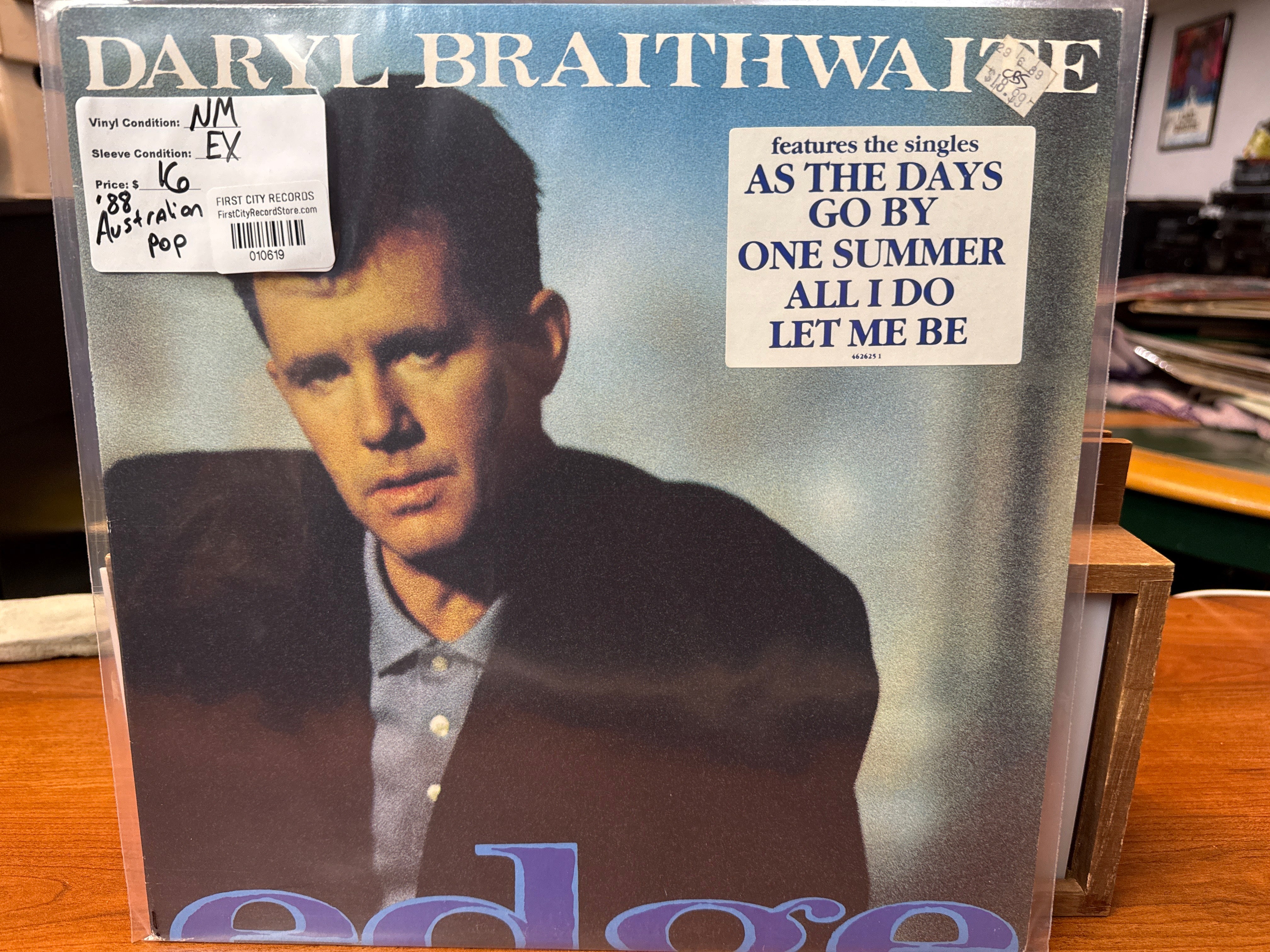 Daryl Braithwaite - Edge (1988, Australian Pressing, USED)