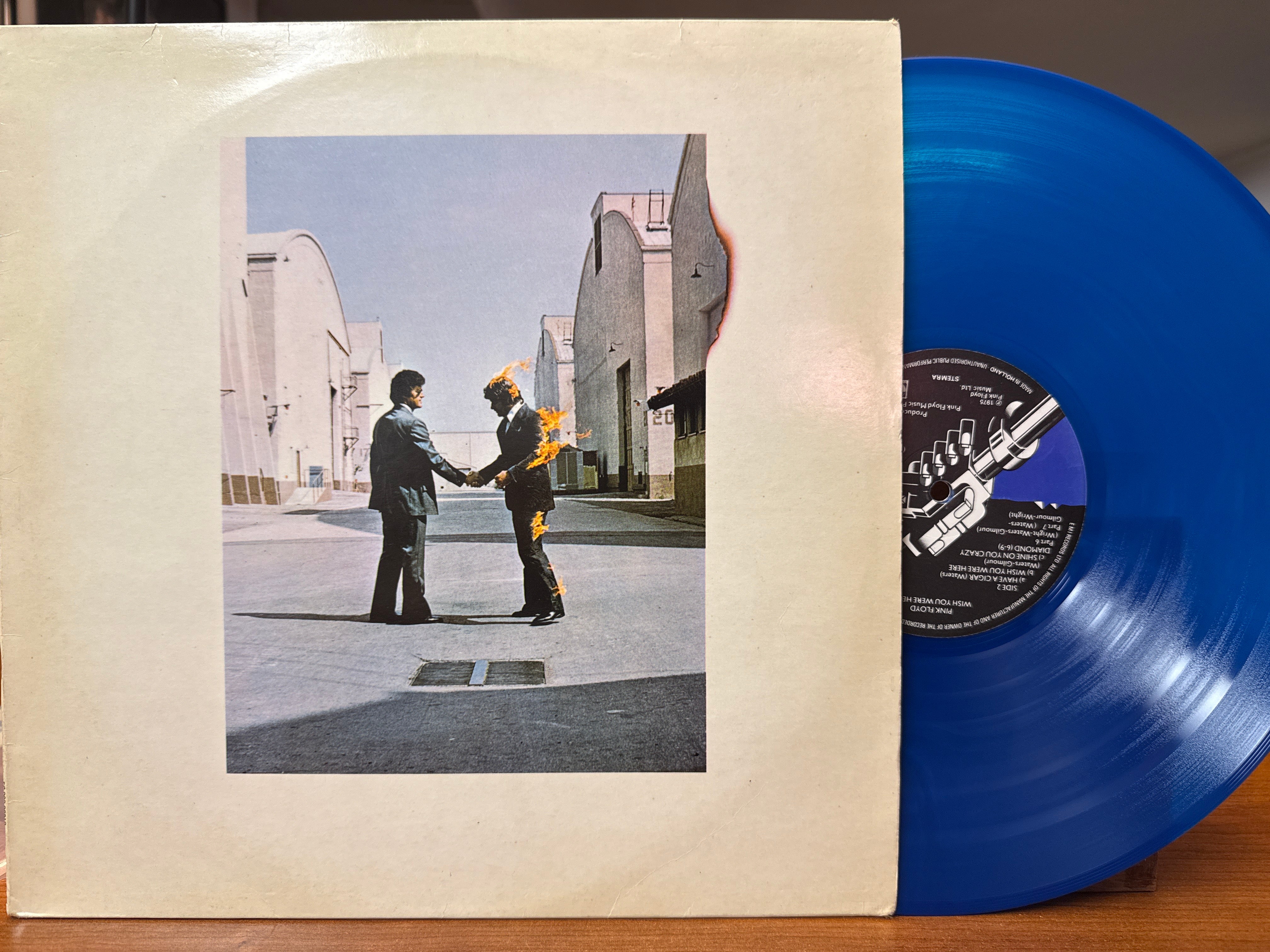 Pink Floyd - Wish You Were Here (Holland, Blue Vinyl, USED)