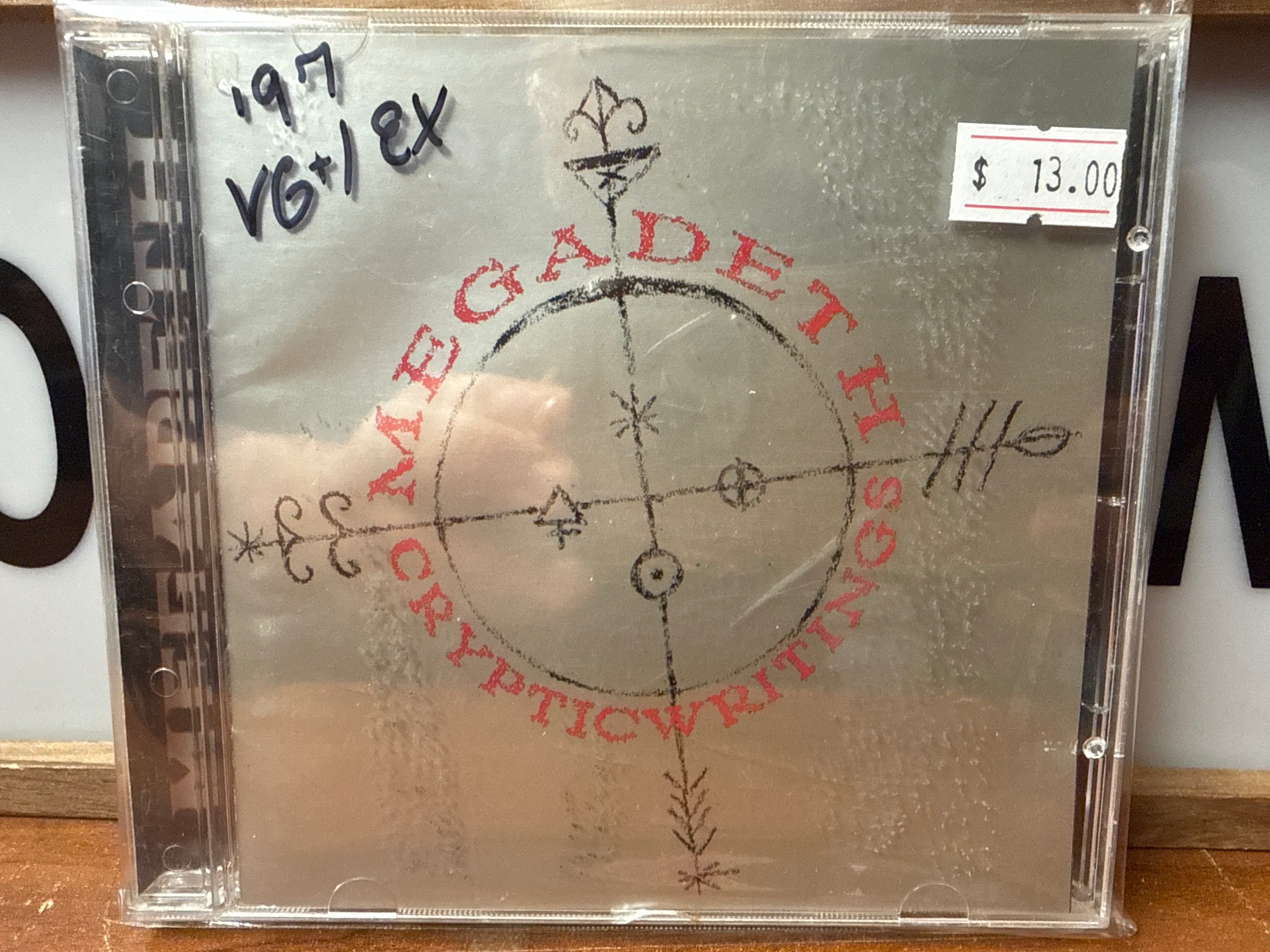Megadeth - Cryptic Writing (1997, CD)