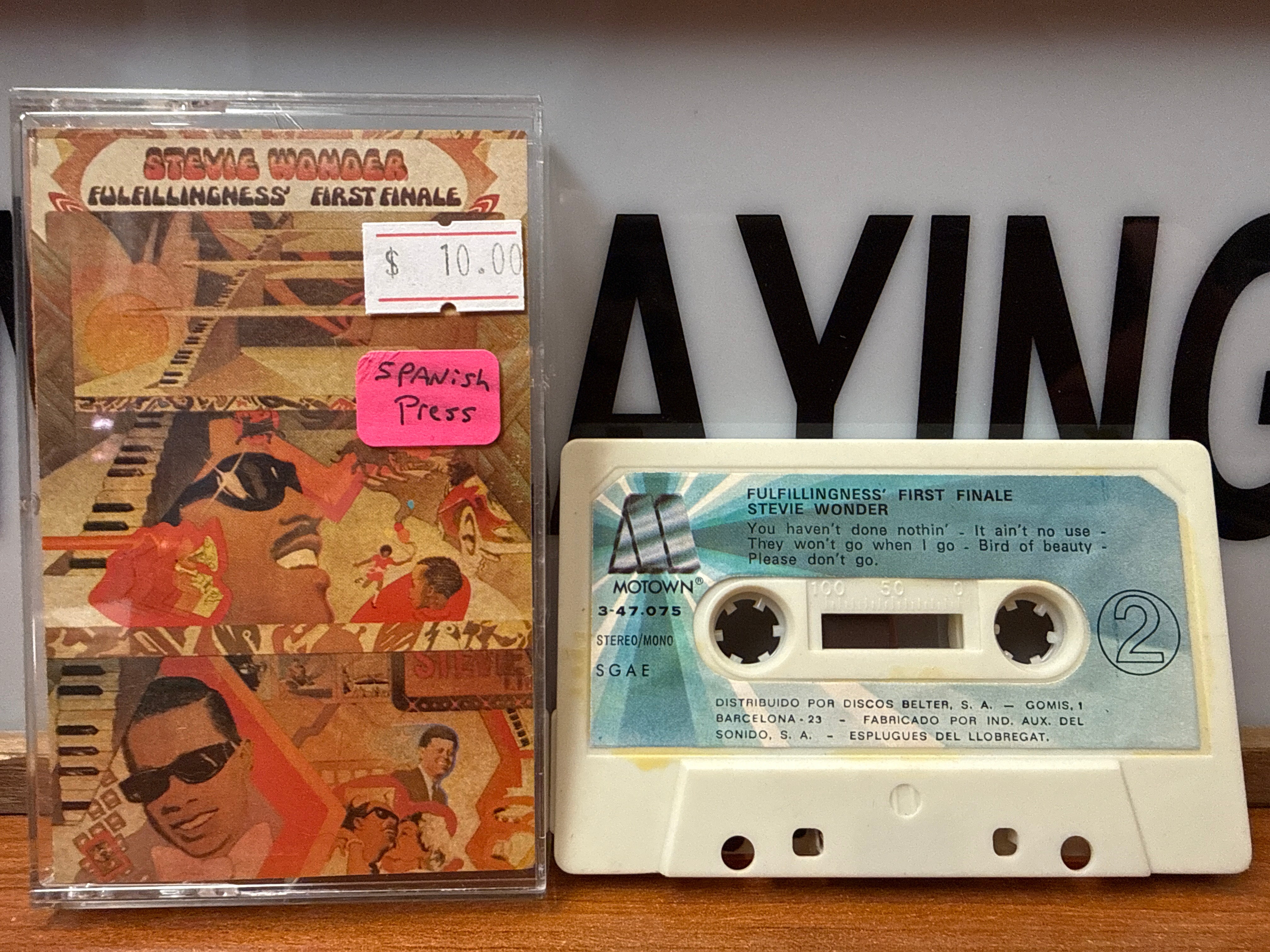 Stevie Wonder - Fulfillingness' First Finale (Spanish, CASSETTE)