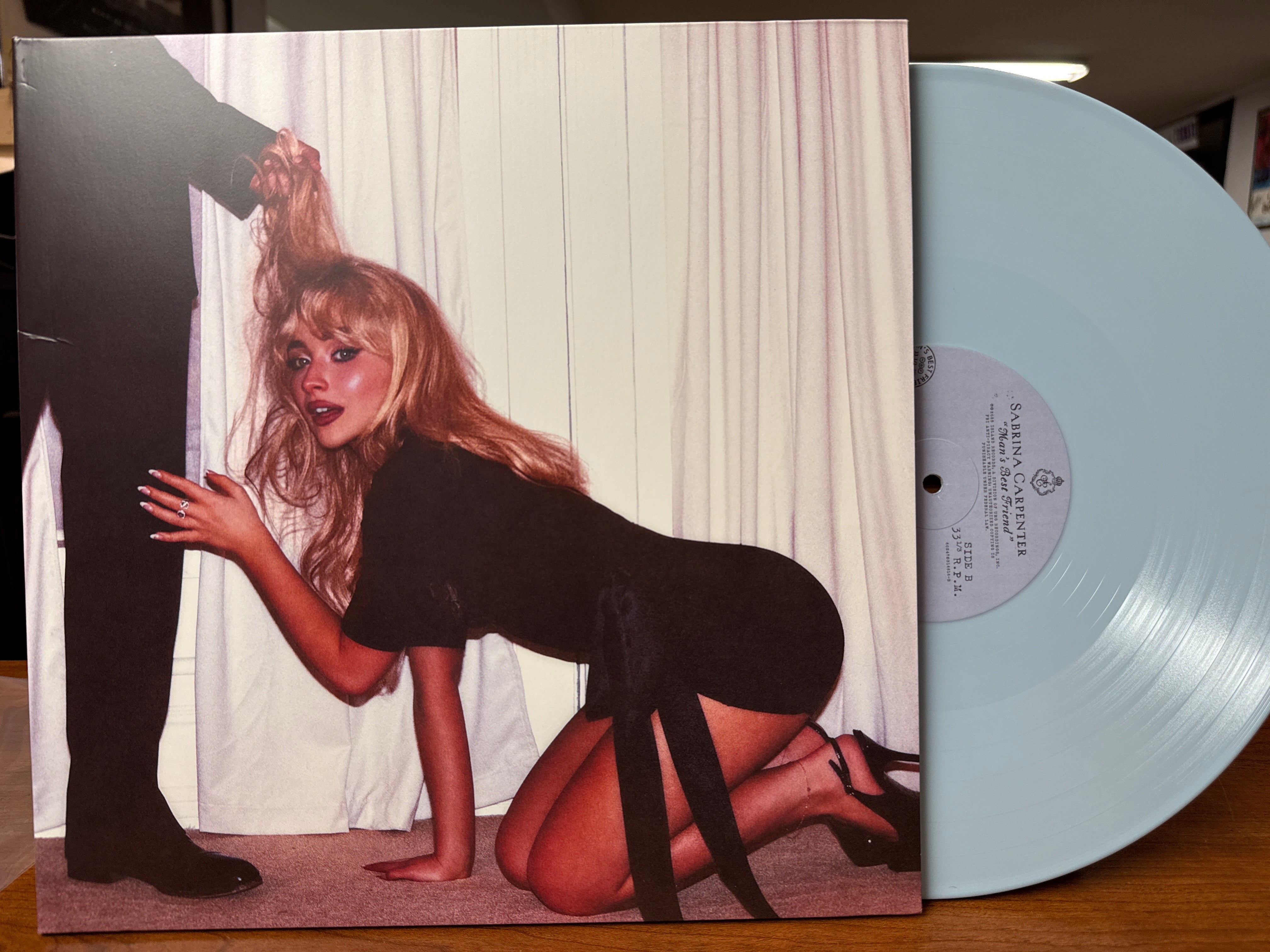 Sabrina Carpenter - Man's Best Friend (2025, Baby Blue Vinyl, USED)