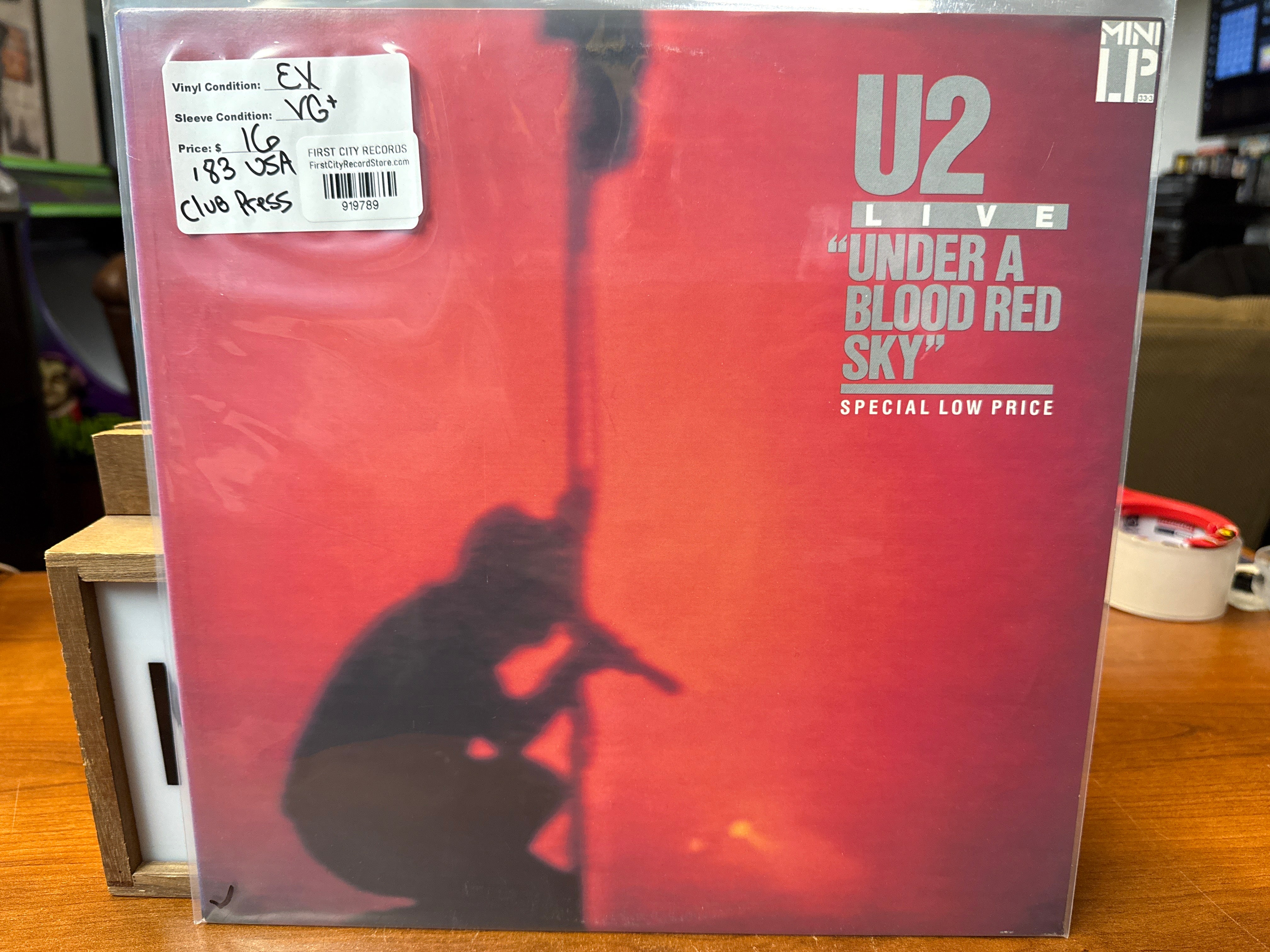 U2 - Live Under a Blood Red Sky (1983, Club Press, USED)