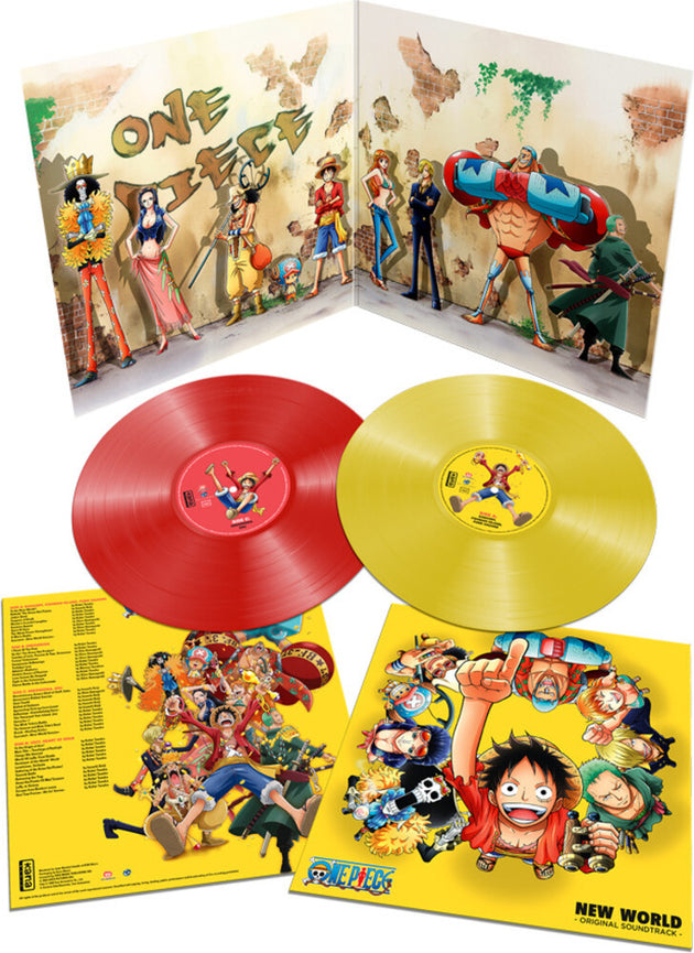the album cover for One Piece New World / O.S.T. (Colv) (Ltd) (Red) - One Piece New World / O.S.T. [Colored Vinyl] [Limited Edition] (Red)