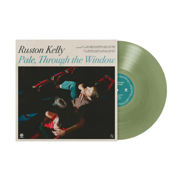 the album cover for Ruston Kelly - Pale, Through the Window [Indie Exclusive  Autographed "Deco Green" vinyl]
