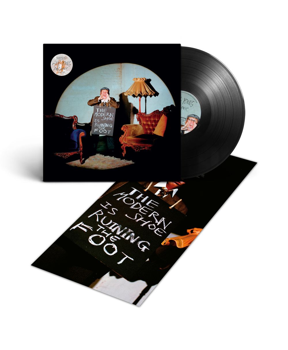 the album cover for Any Young Mechanic - The Modern Shoe Is Ruining The Foot [Standard Eco Mix Vinyl with poster]