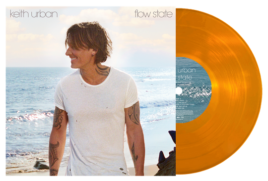 the album cover for Keith Urban - flow state [Translucent Orange]