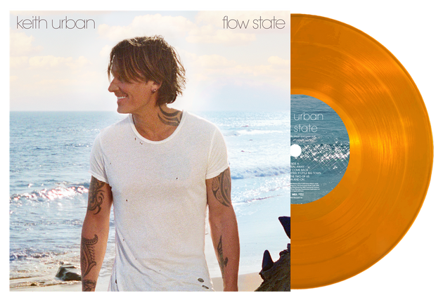 the album cover for Keith Urban - flow state [Translucent Orange]