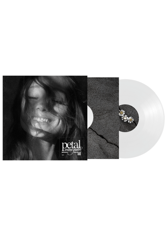 the album cover for Ariana Grande - petal [Indie Exclusive Classic White]