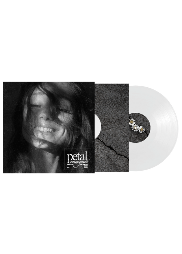the album cover for Ariana Grande - petal [Indie Exclusive Classic White]