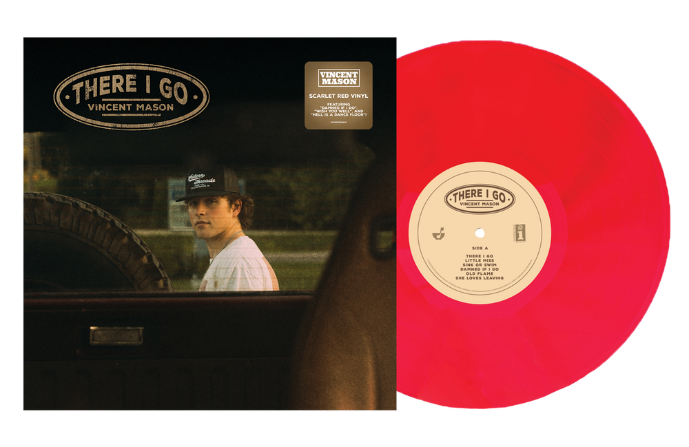the album cover for Vincent Mason - There I Go [Scarlet Red]