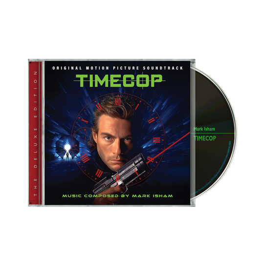 the album cover for Mark Isham - Time Cop - Original Motion Picture Soundtrack (Deluxe Edition)