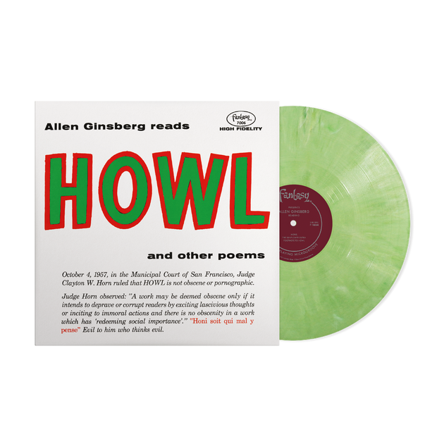 the album cover for Allen Ginsberg - Howl And Other Poems [Eco-friendly Green Blend]