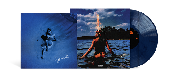 the album cover for Jessie Reyez - A LITTLE VENGEANCE [Indie Exclusive Deep Blue Water with Signed Insert]