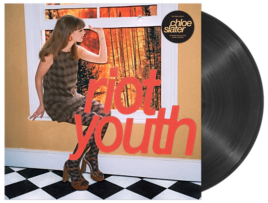the album cover for Chloe Slater - Riot Youth [Recycled Eco Black with Maxi Poster]