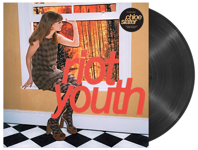 the album cover for Chloe Slater - Riot Youth [Recycled Eco Black with Maxi Poster]