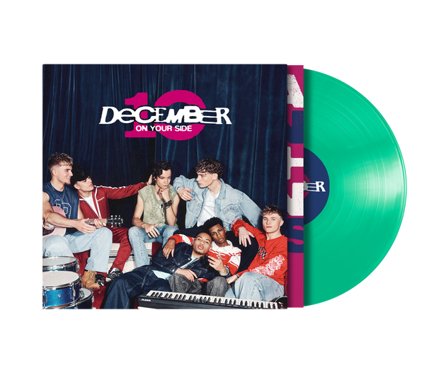 the album cover for December 10 - On Your Side [Mint Green]