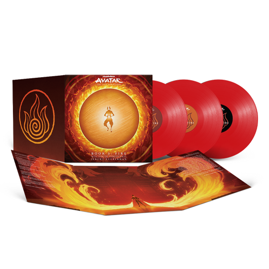 the album cover for Jeremy Zuckerman - Avatar: The Last Airbender - Book 3: Fire (Music from the Animated Series) [Red]