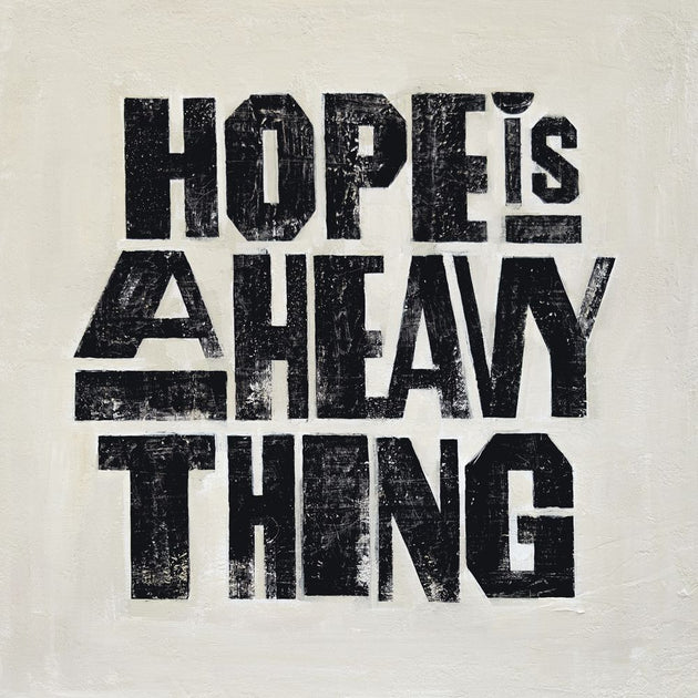 the album cover for Joy Oladokun - Hope Is A Heavy Thing [Indie Exclusive Eco-Friendly Gray Blend]