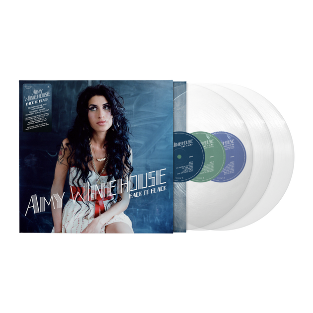 the album cover for Amy Winehouse - Back To Black - 20th Anniversary [Deluxe Ultra Clear 3LP]