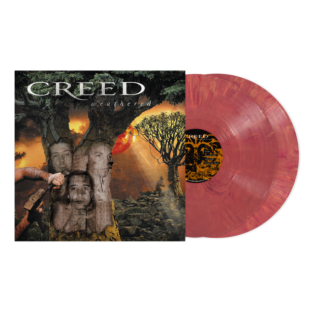 the album cover for Creed - Weathered - Deluxe 25th Anniversary Edition [Indie Exclusive Vinyl Voice Nebula Color]