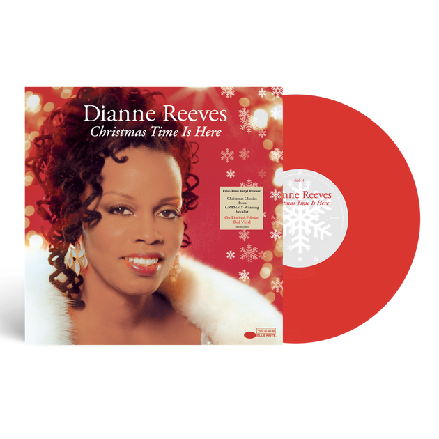 the album cover for Dianne Reeves - Christmas Time Is Here [Red LP]