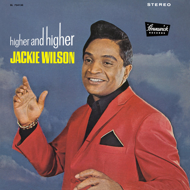 the album cover for Jackie Wilson - Higher & Higher - Blue (Blue) [Colored Vinyl]