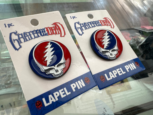 Grateful Dead Skull Lapel Pin