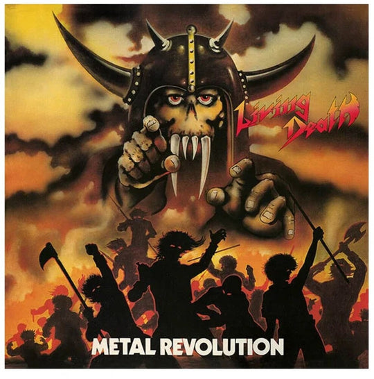 the album cover for Living Death - Metal Revolution - Orange [Colored Vinyl] (Org)