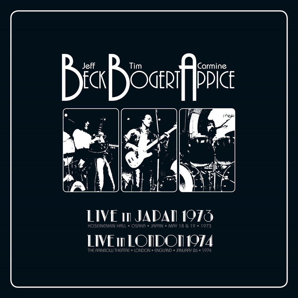 the album cover for Beck Bogert & Appice - Live 1973 & 1974