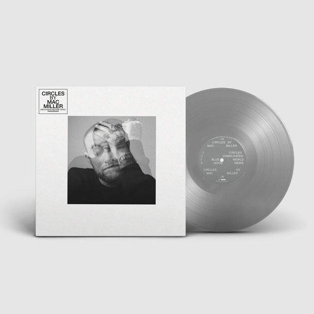 the album cover for Mac Miller - Circles [Indie Exclusive Limited Edition Silver Opaque LP]