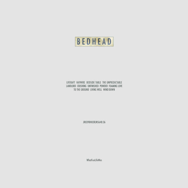 the album cover for Bedhead - Whatfunlifewas - Pink [Colored Vinyl] (Pnk)