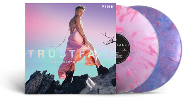 the album cover for P!NK - TRUSTFALL: Tour Deluxe Edition [Deluxe Blend 2LP]
