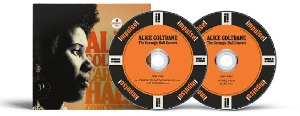 the album cover for Alice Coltrane - Carnegie Hall Concert