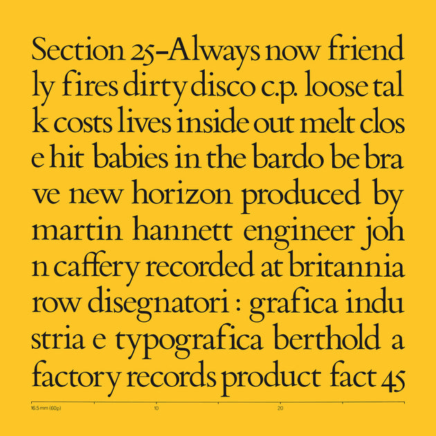 the album cover for Section 25 - Always Now (Box) [With Booklet]