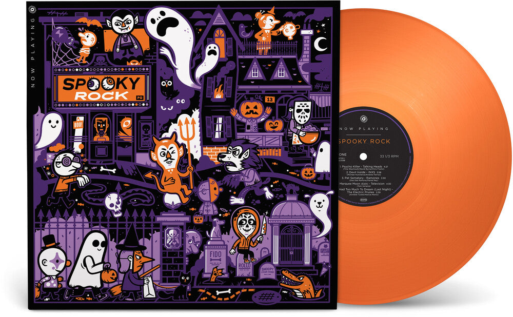 the album cover for Now Playing: Spooky Rock / Various - Now Playing: Spooky Rock / Various