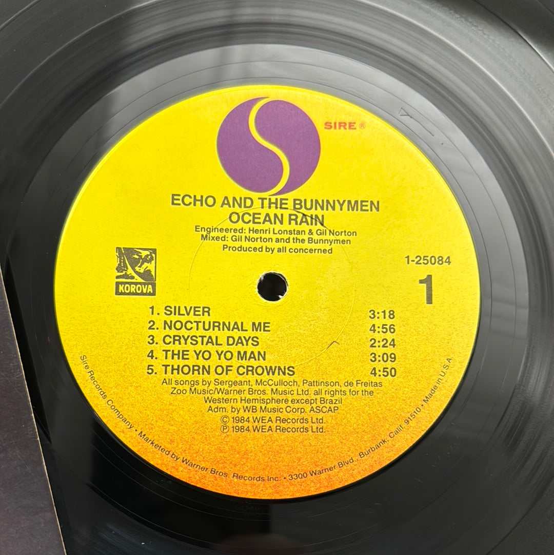 Echo And The Bunnymen - Ocean Rain (1984 Original Pressing)