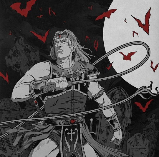 the album cover for Konami Kukeiha Club - Music From Castlevania - O.S.T. [Red and Black Colored Vinyl]