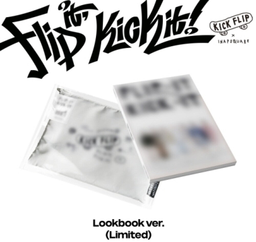 the album cover for Kickflip - Flip It, Kick It! - Lookbook Version - incl. Pouch, Tag, Print Photo, Sticker Pack, Bandana, Lyrics Style Poster + 2 Photocards