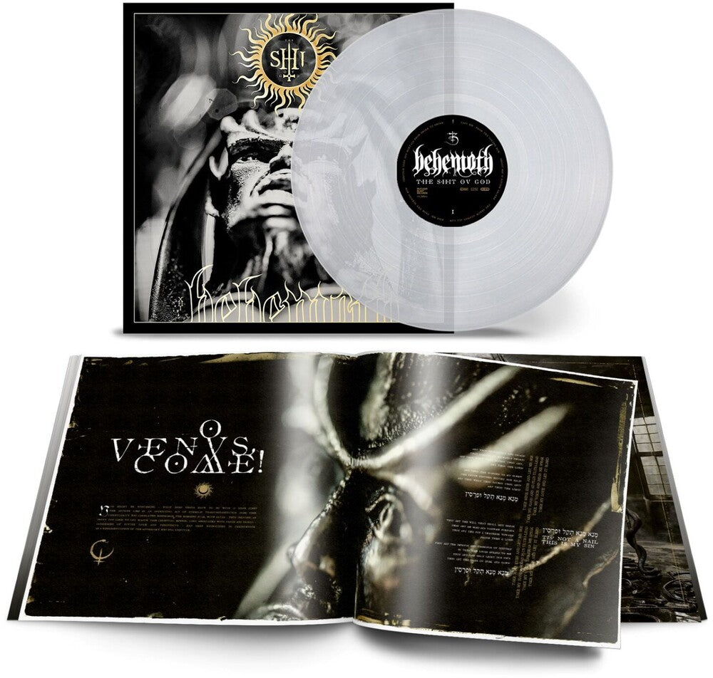 the album cover for Behemoth - Shit Ov God - Clear [Colored Vinyl] [Clear Vinyl] (Gate)